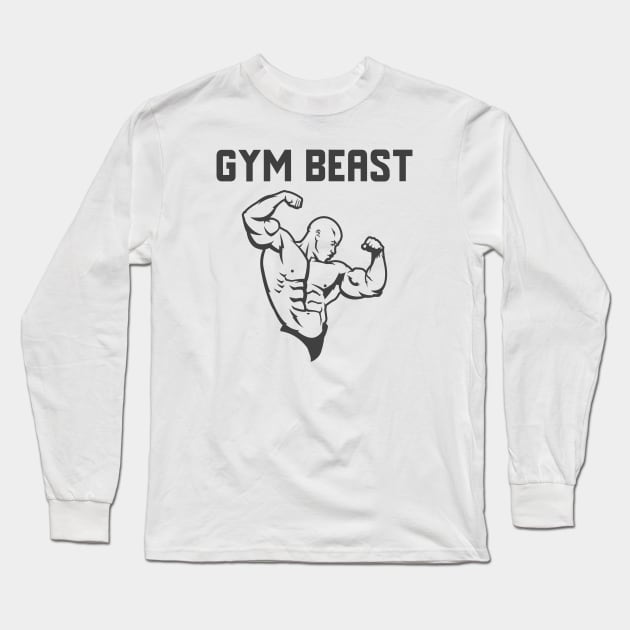 Gym Beast Long Sleeve T-Shirt by Jitesh Kundra